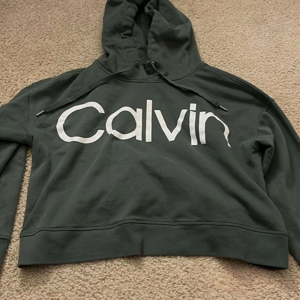 Forest green Calvin Klein hoodie